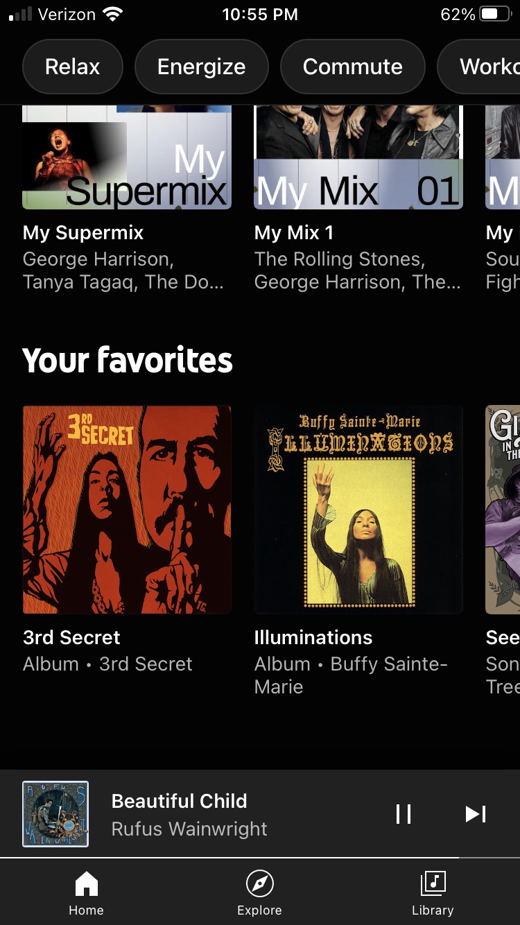 Screenshot of Music Player